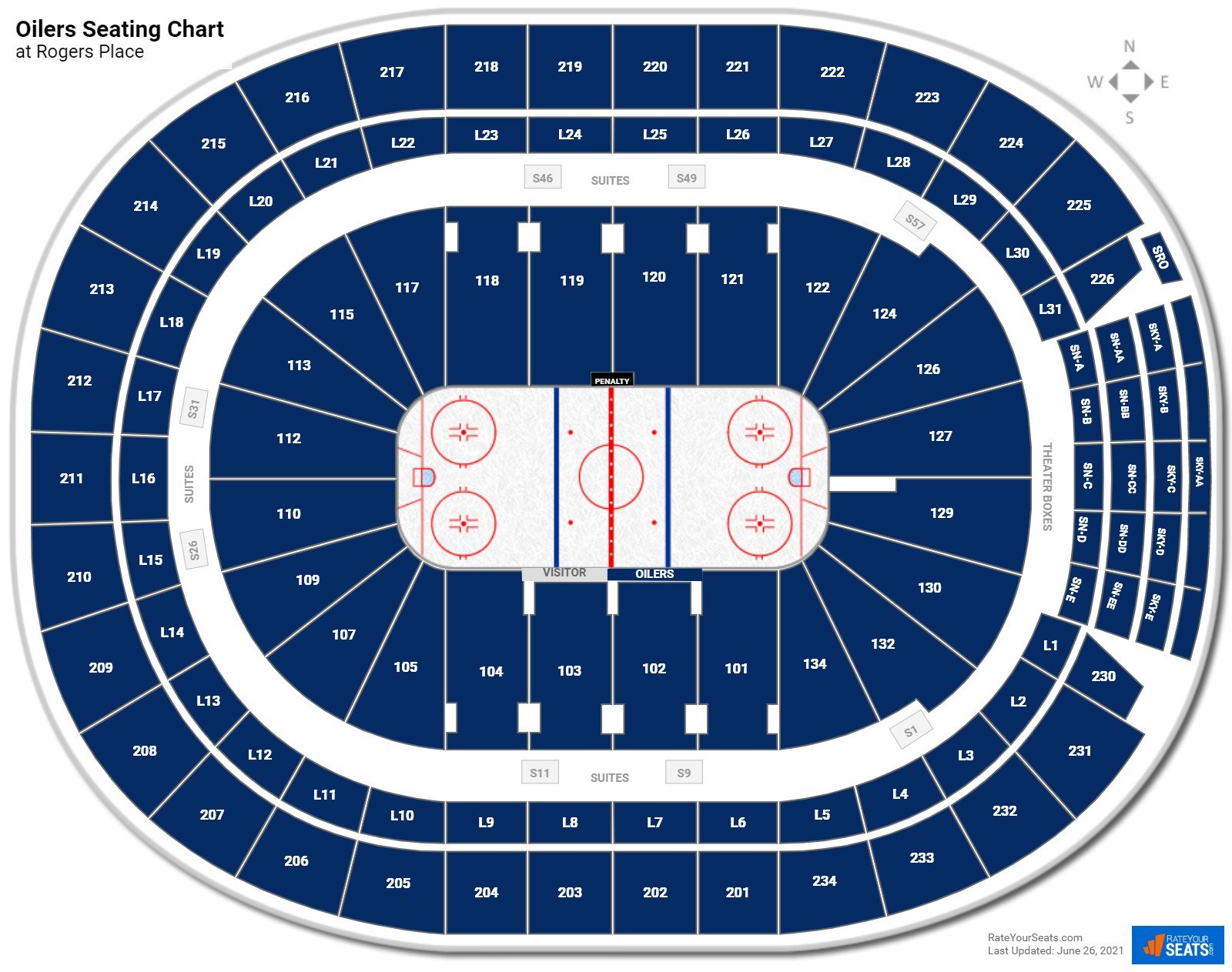 rogers place seat view