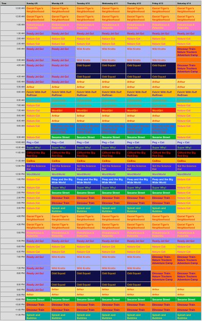 rootle schedule