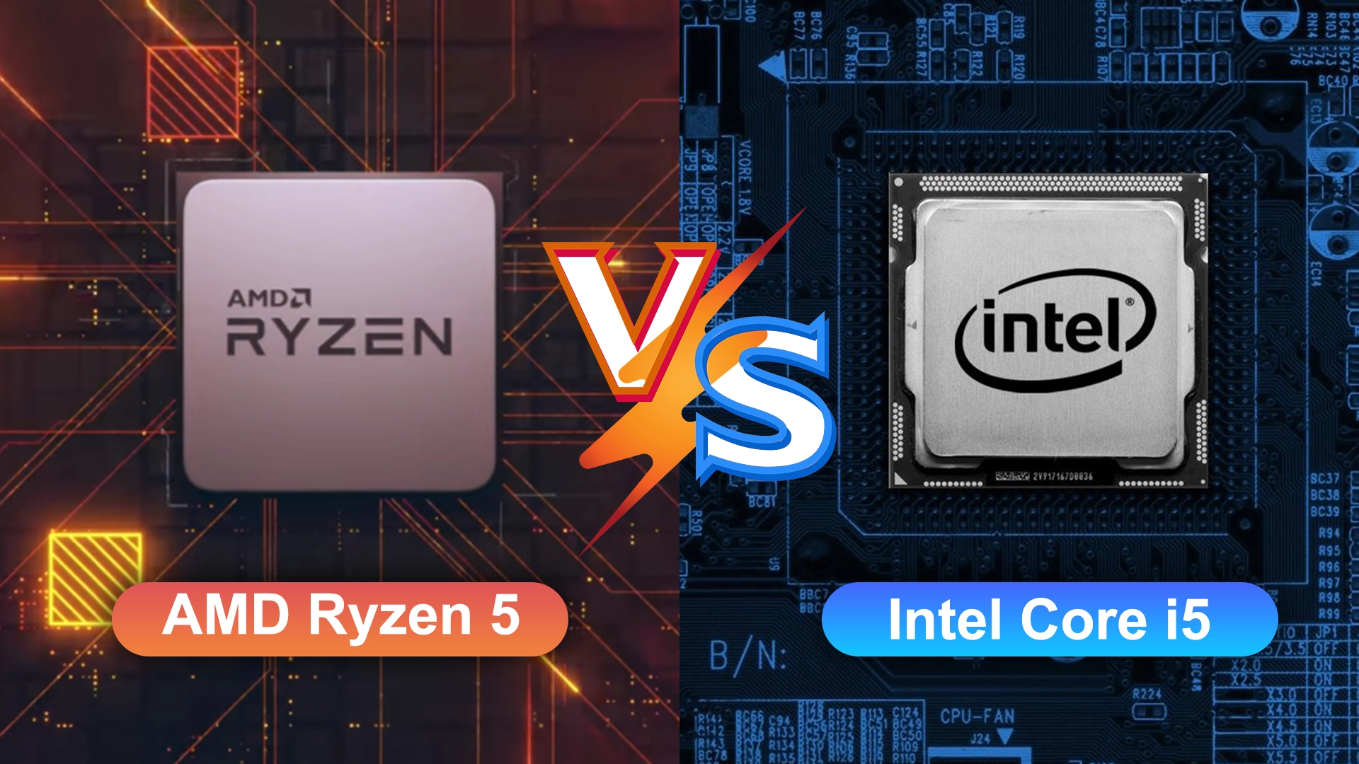 ryzen 5 versus intel i5