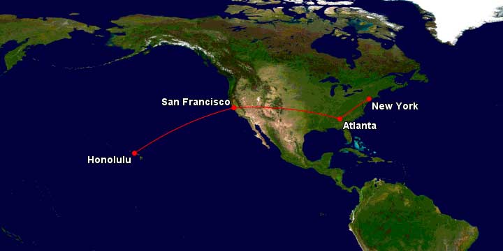 san francisco to new york flight