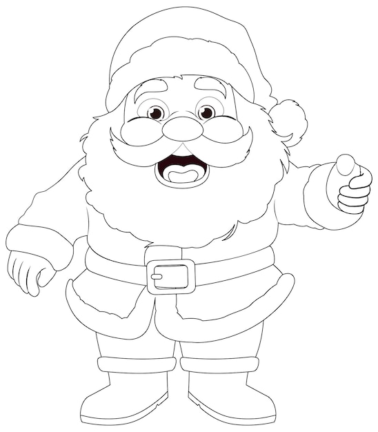 santa claus pics for drawing