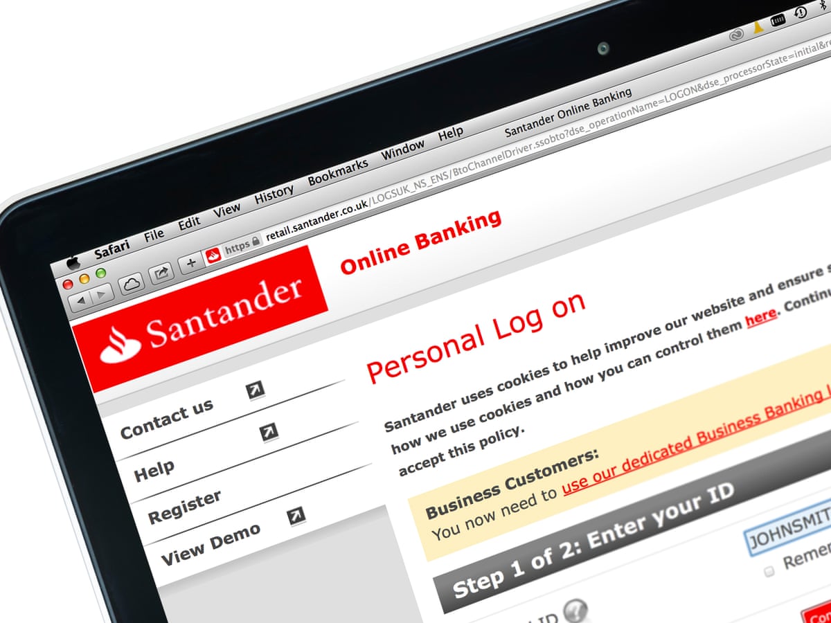 santander online uk login