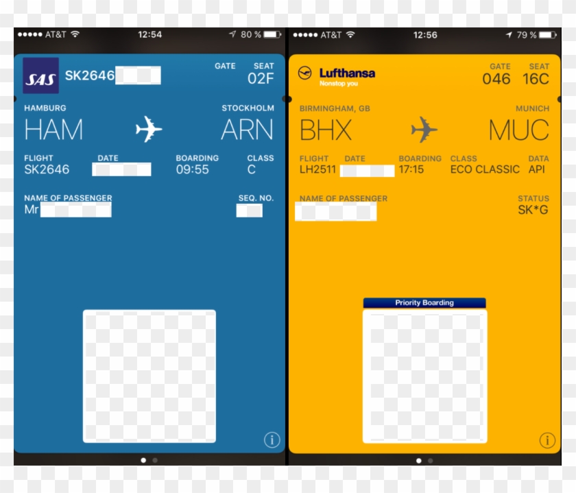 sas wallet boarding pass