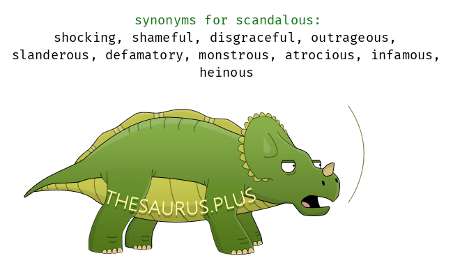 scandalous thesaurus