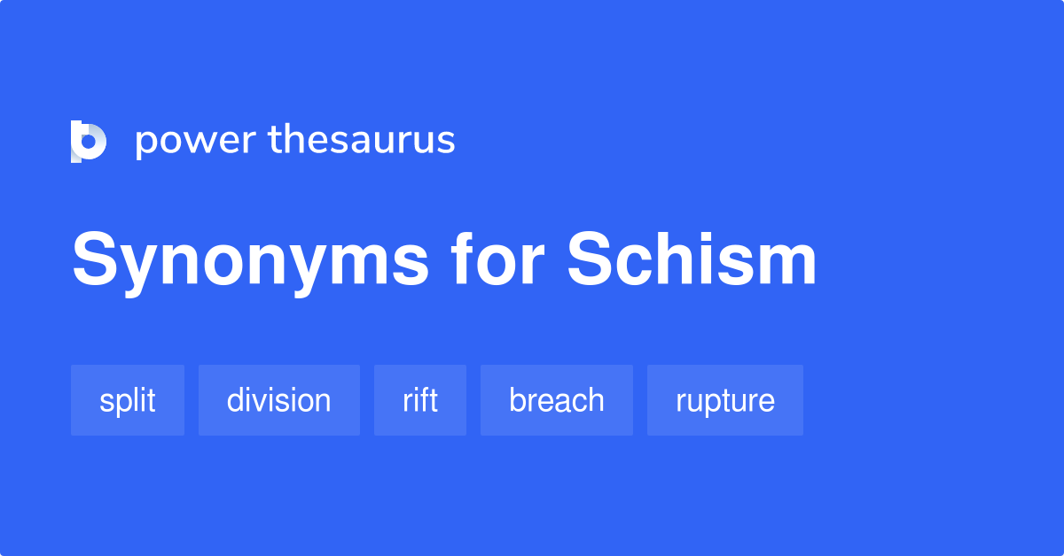 schism synonym