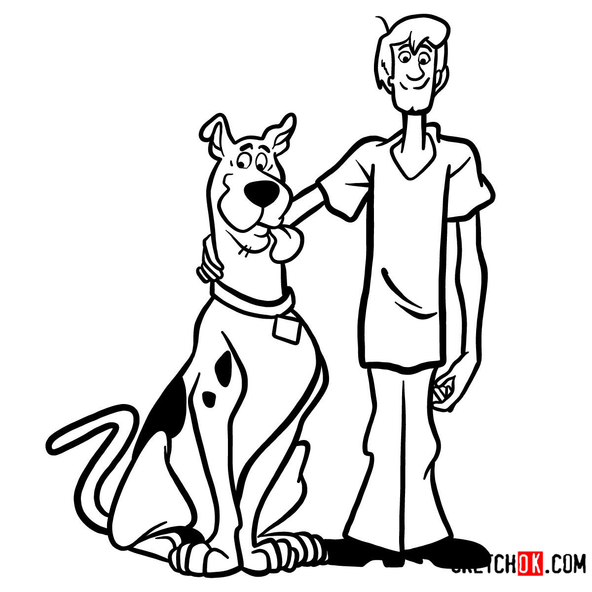 scooby drawing