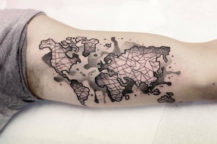 scratch map tattoo