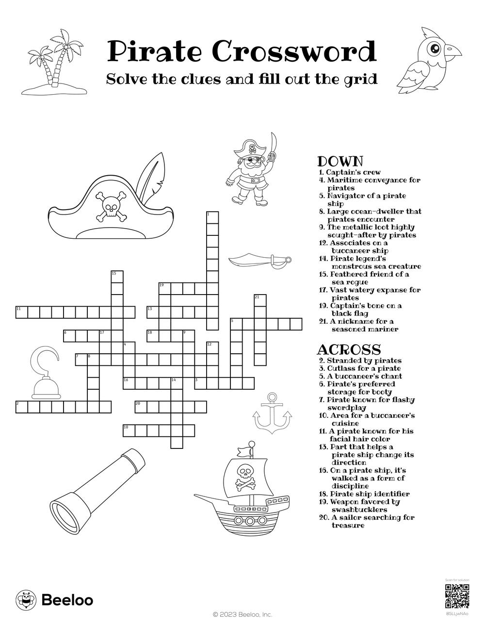 seasoned sailor crossword