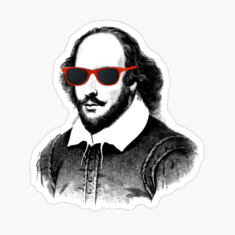 shakespeare with sunglasses