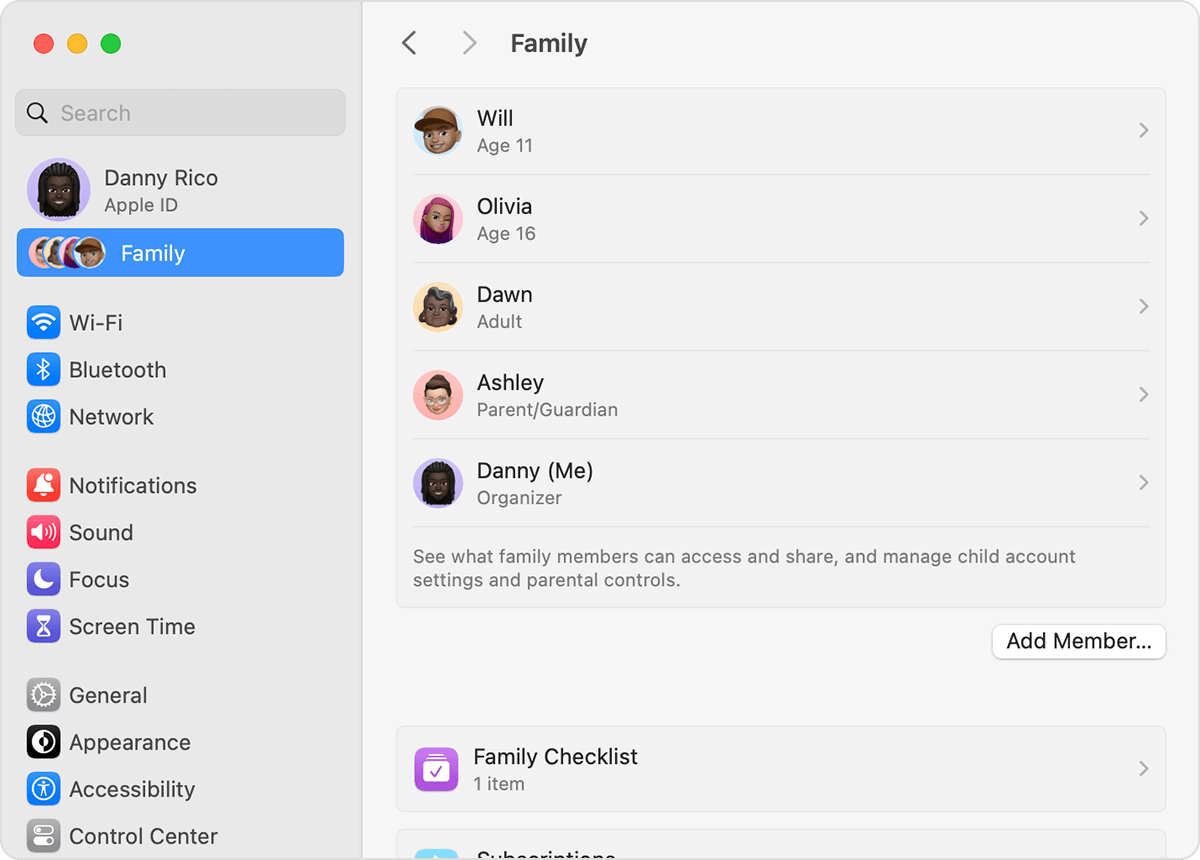 share apple music with family