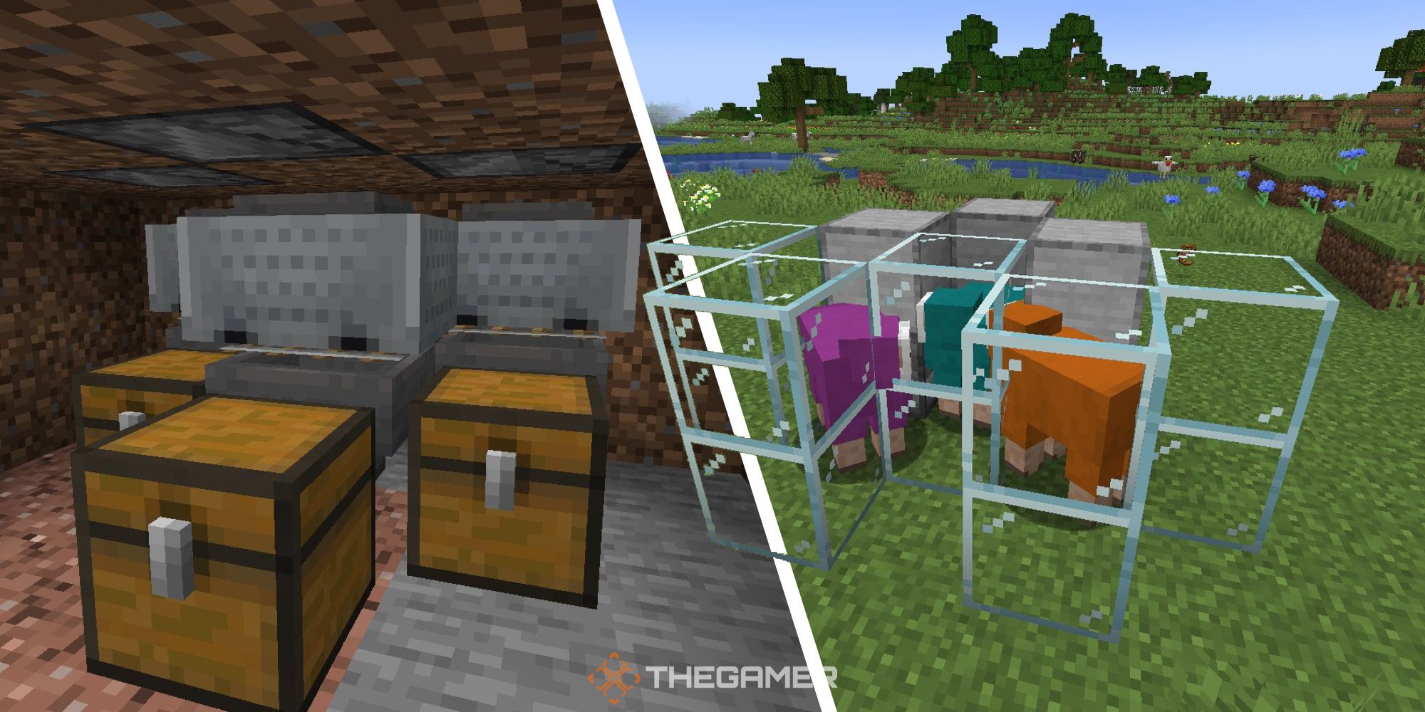 sheep farm minecraft