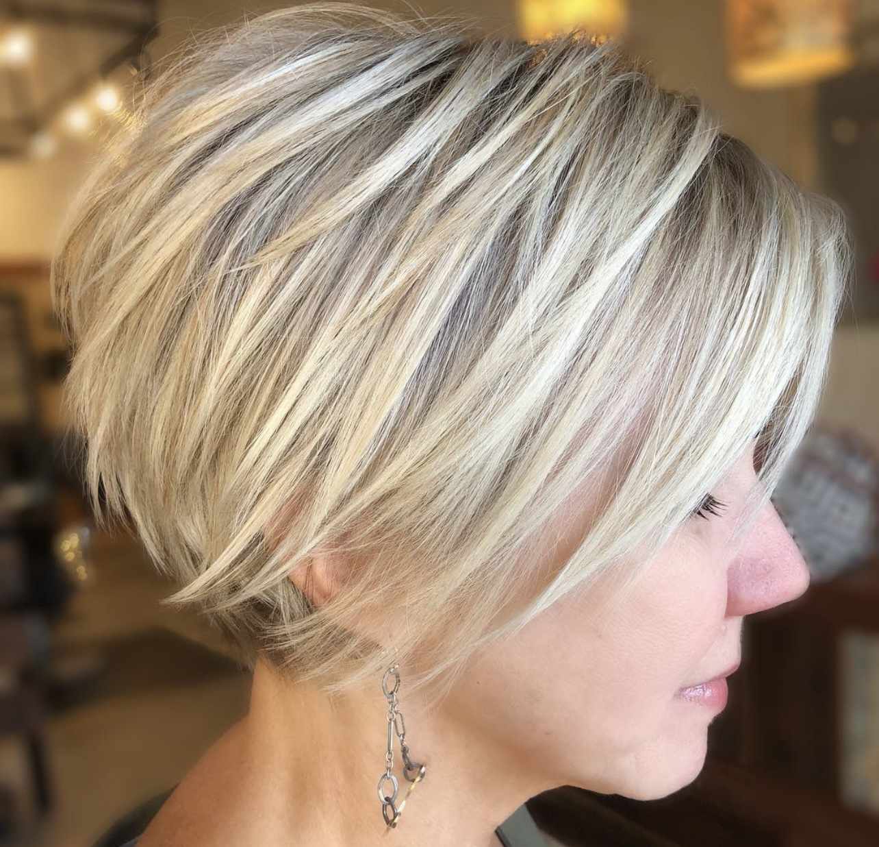 short bob haircuts for older women