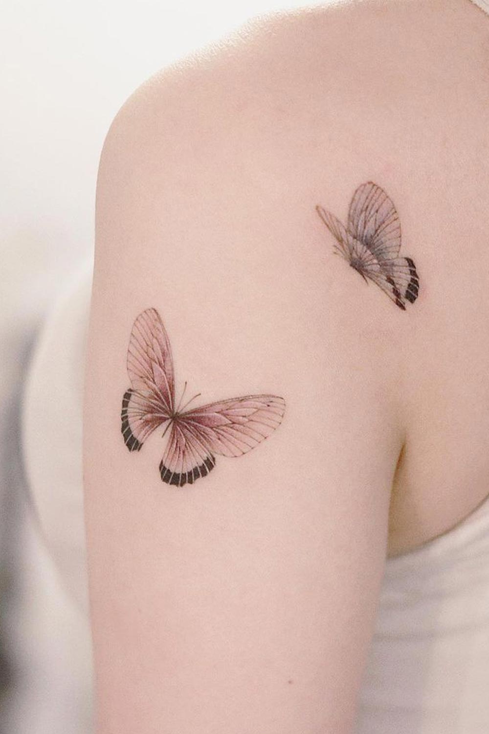 shoulder butterfly tattoo ideas