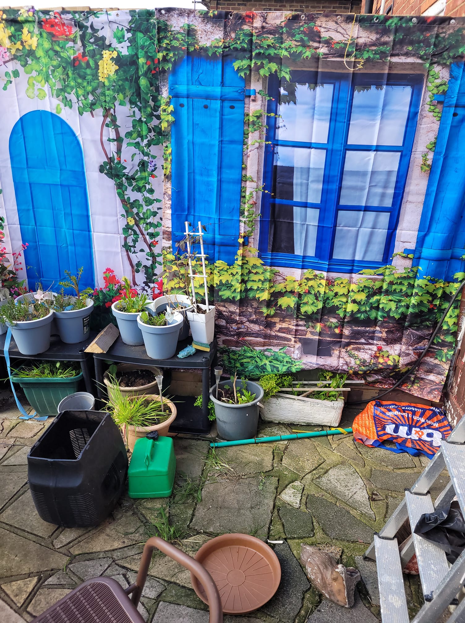 shower curtain garden