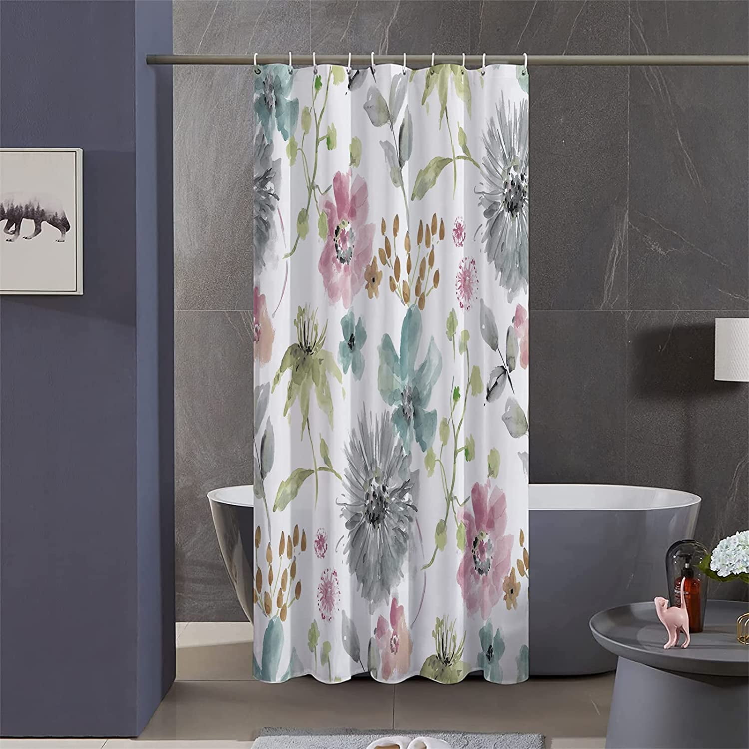 shower curtain stall