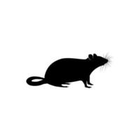 silhouette of rat