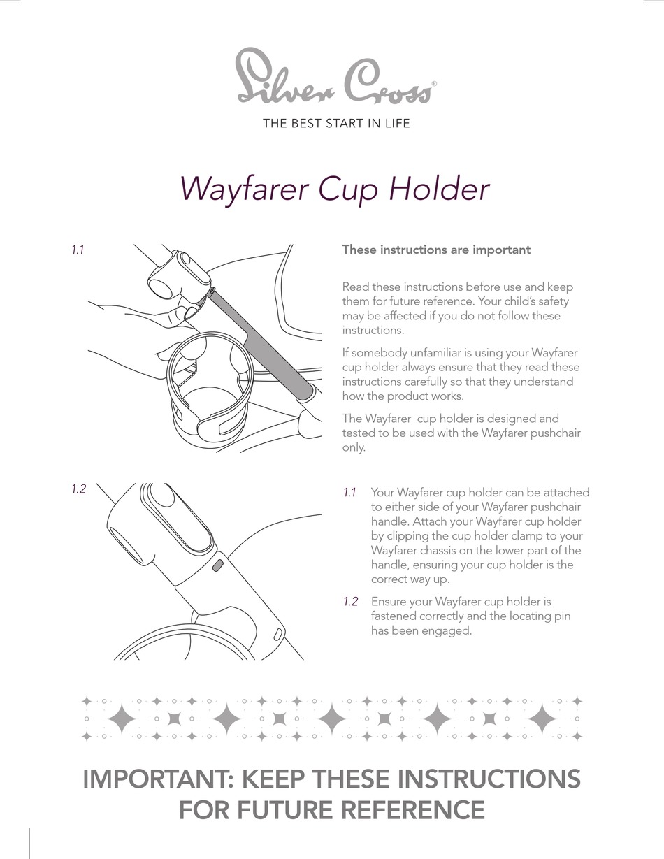 silver cross wayfarer instructions