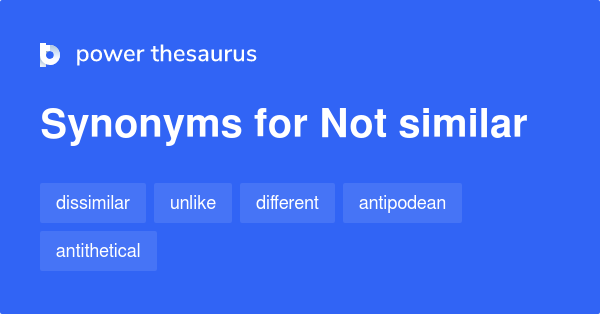 similar different synonyms