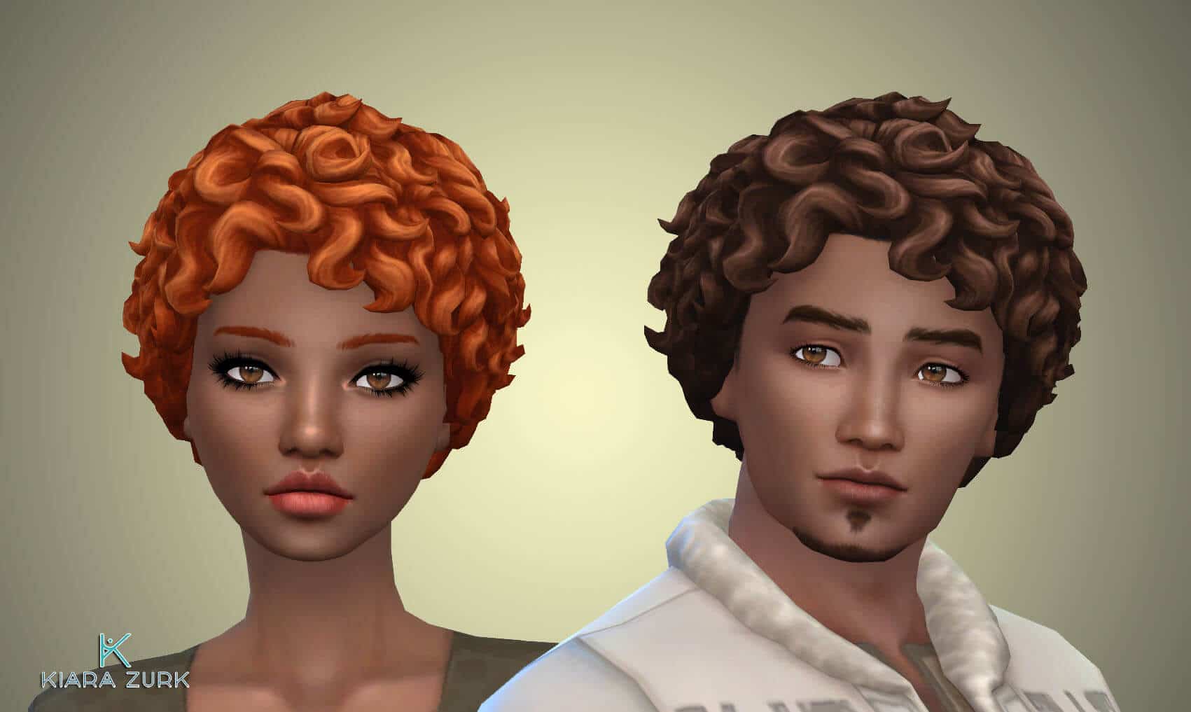 sims 4 curly hair male