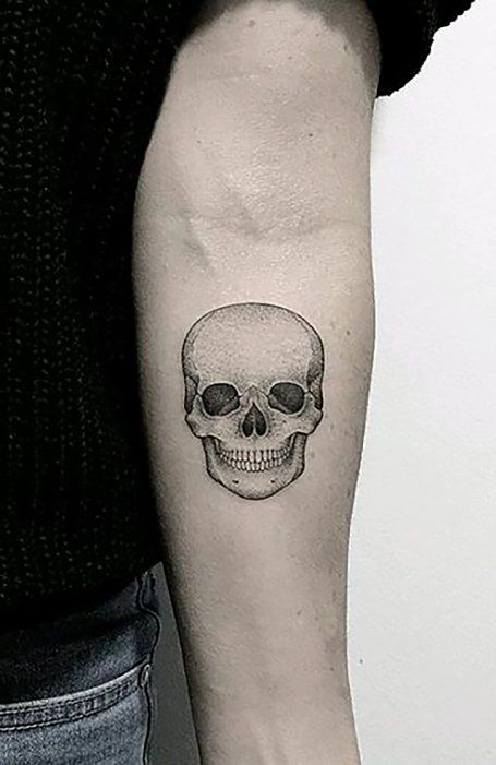 skull tattoo easy