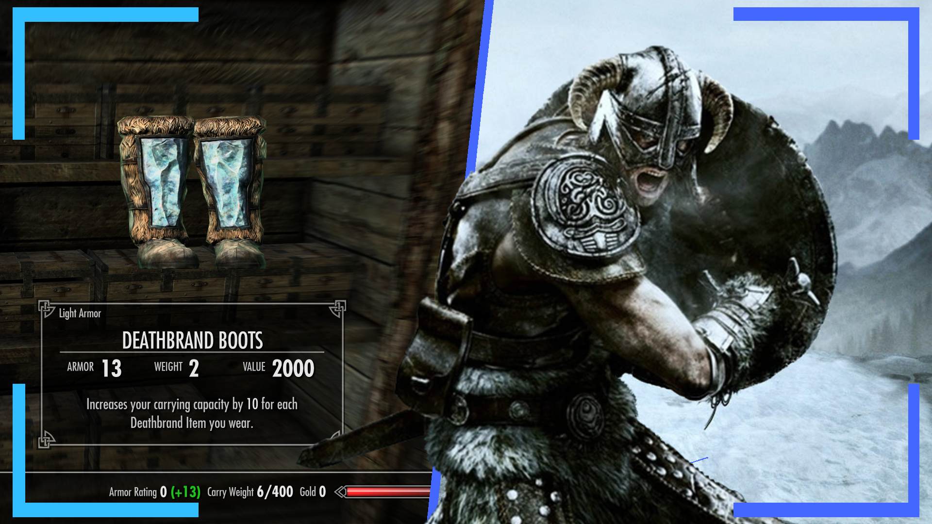 skyrim add carry weight