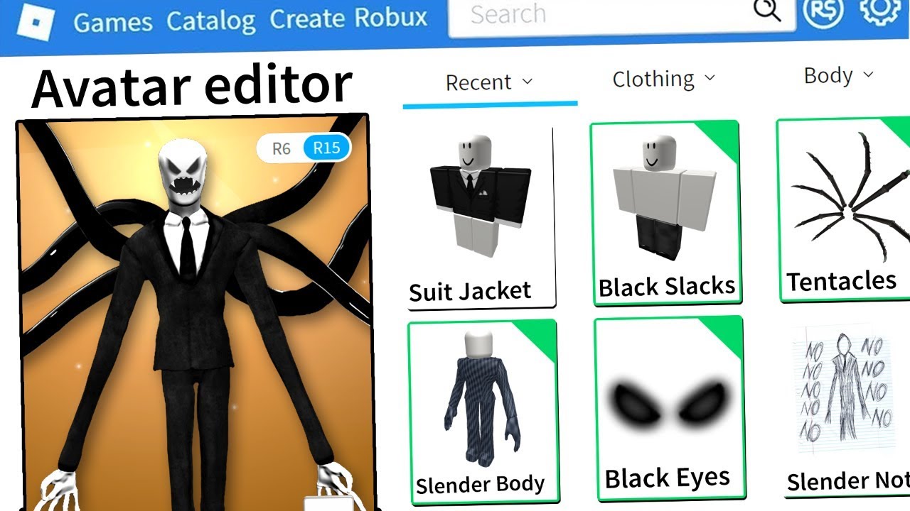 slenderman in roblox