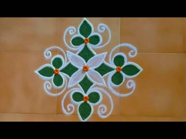 small color kolam designs