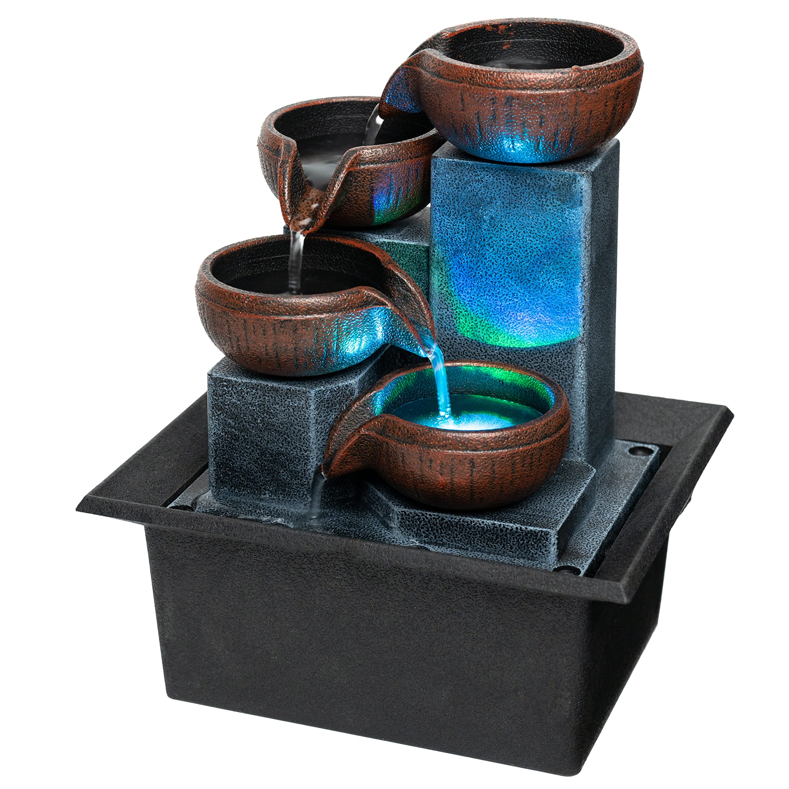 small indoor waterfall fountain