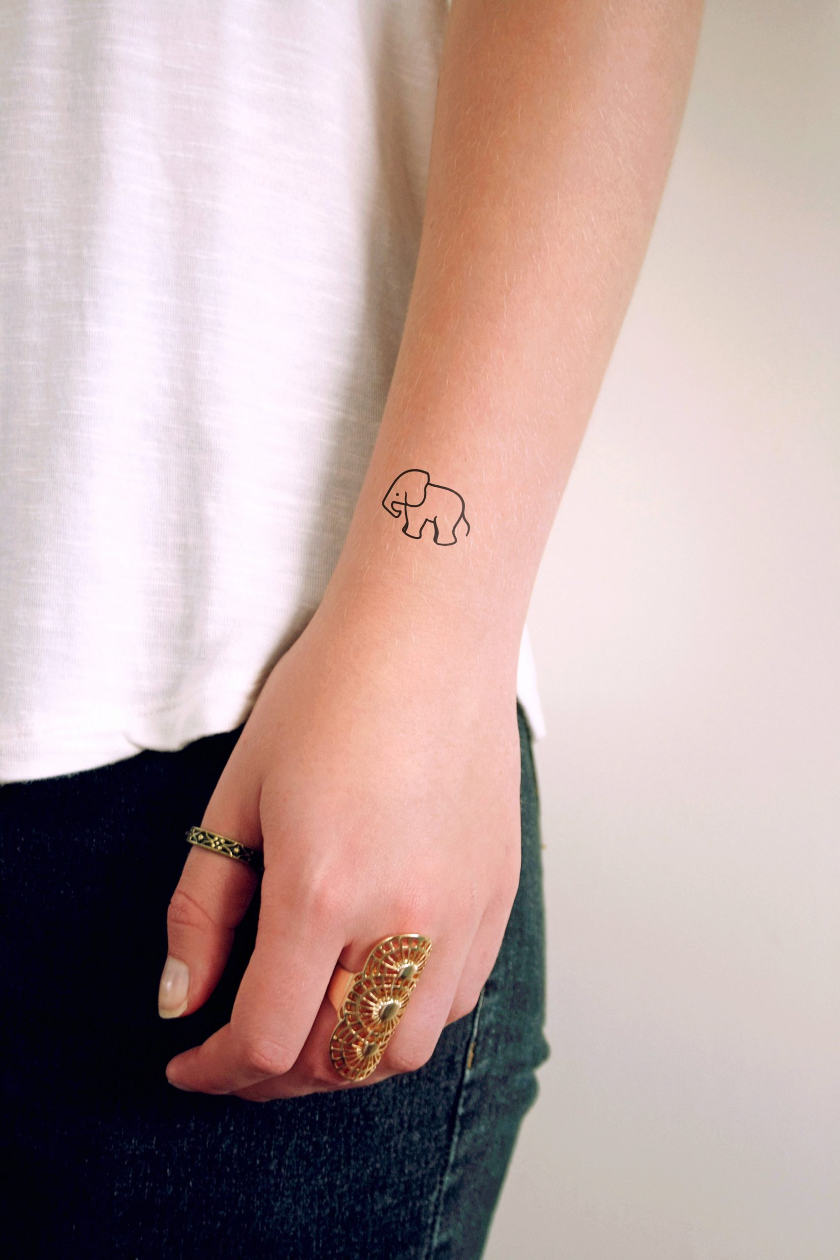 small tattoo elephant