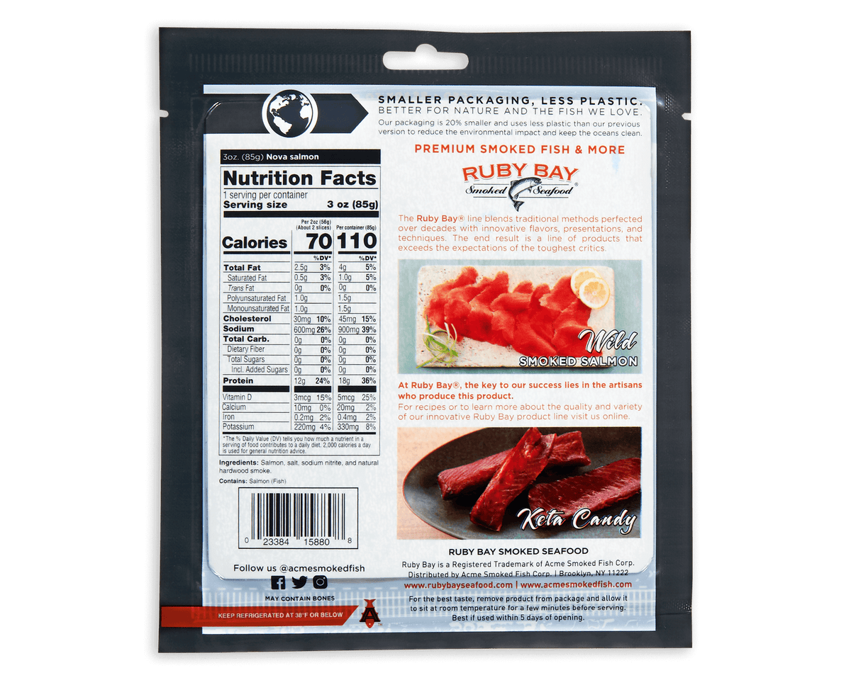 smoked salmon nutritional information