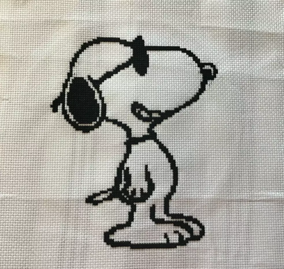 snoopy cross stitch