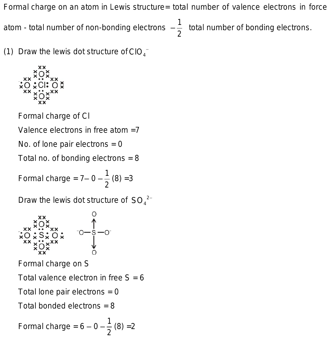 so4 2 formal charge