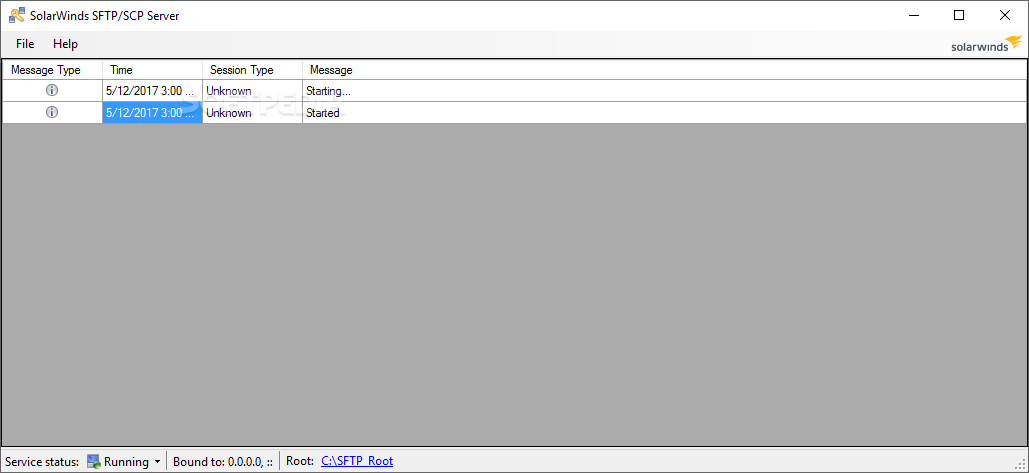 solarwinds sftp download