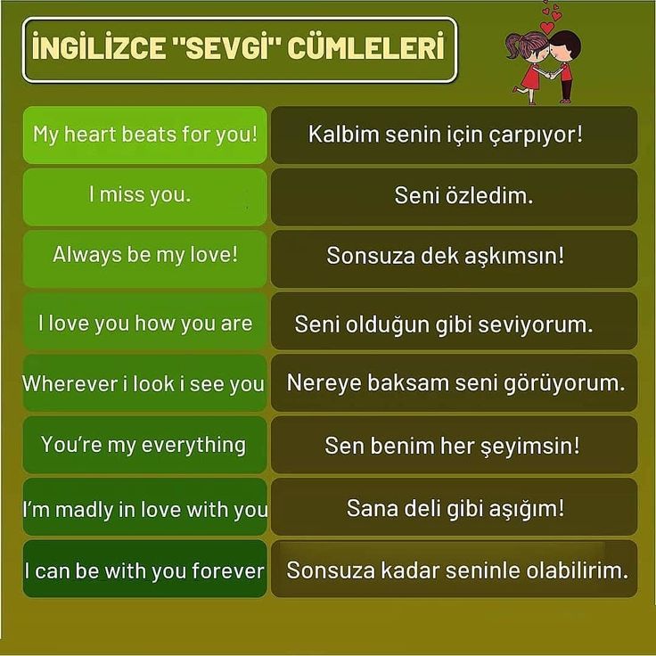 sonsuza kadar seni seveceğim ingilizcesi