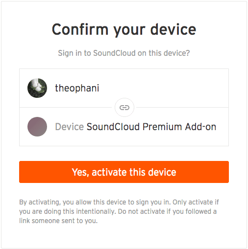 soundcloud activate