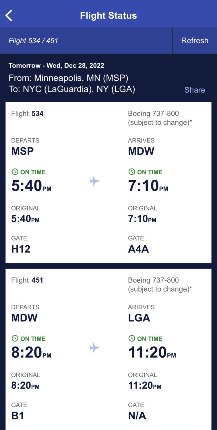 southwest flights status