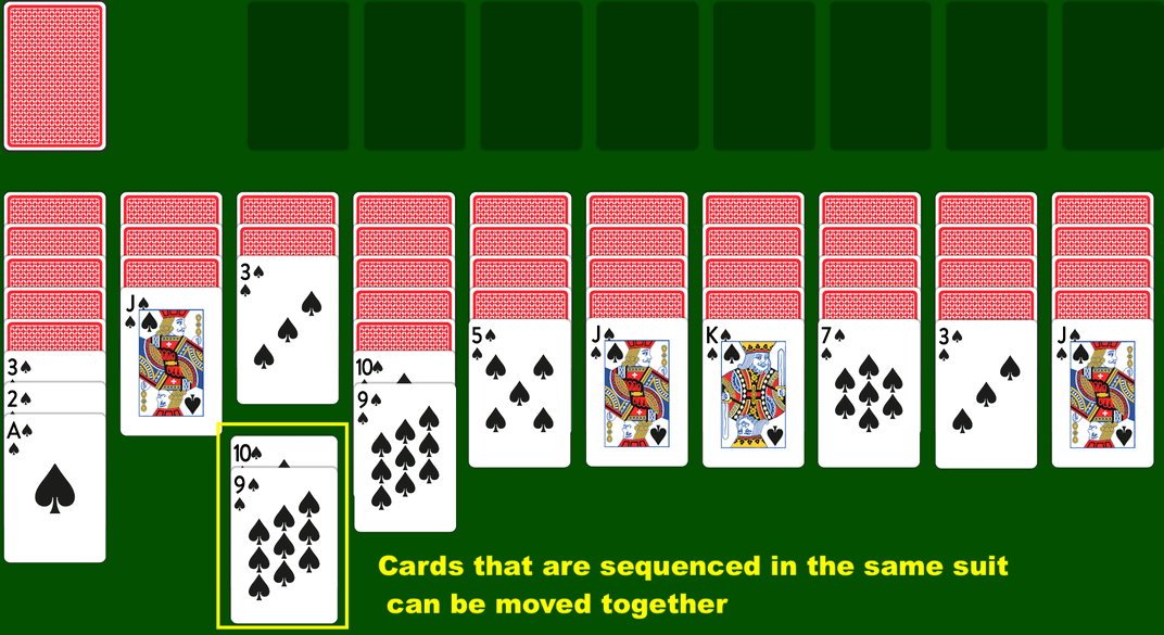 spider solitaire free online play