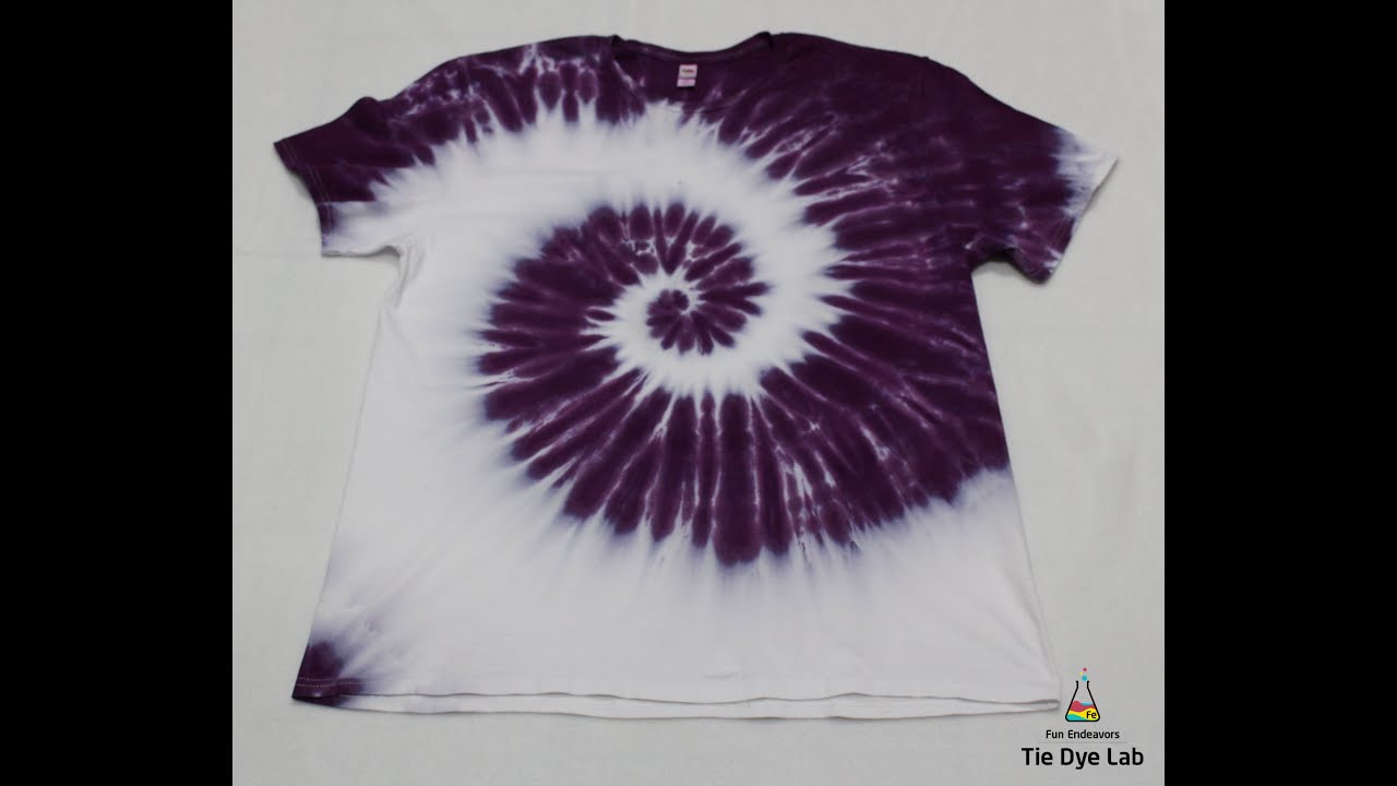 spiral tie dye with one color