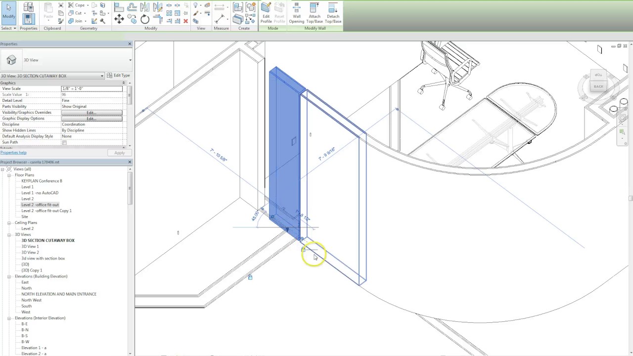 split walls revit