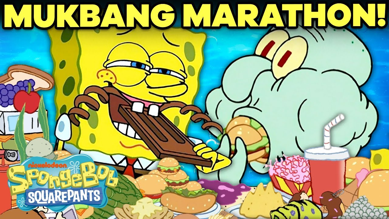 spongebob eating