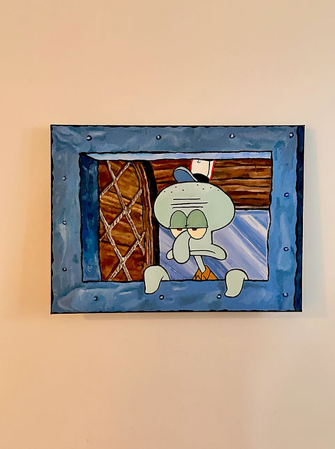 spongebob painting