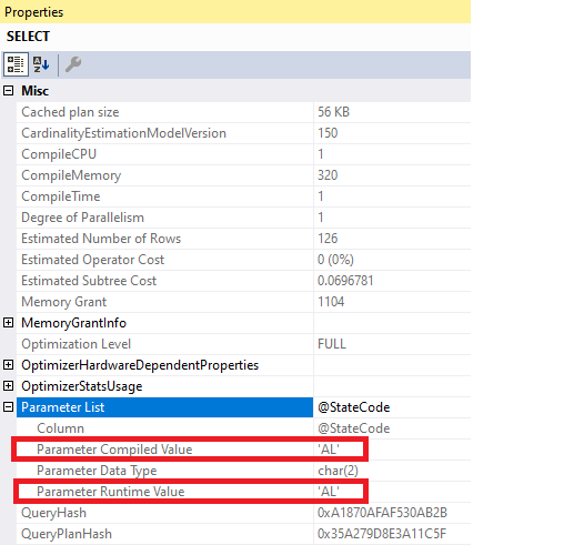 sql option recompile