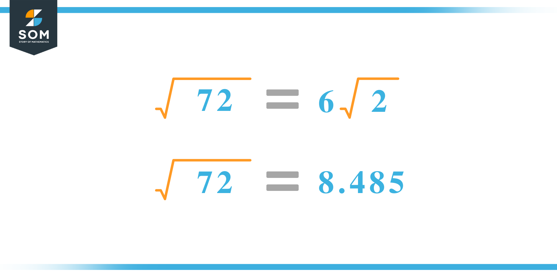 sqrt 72