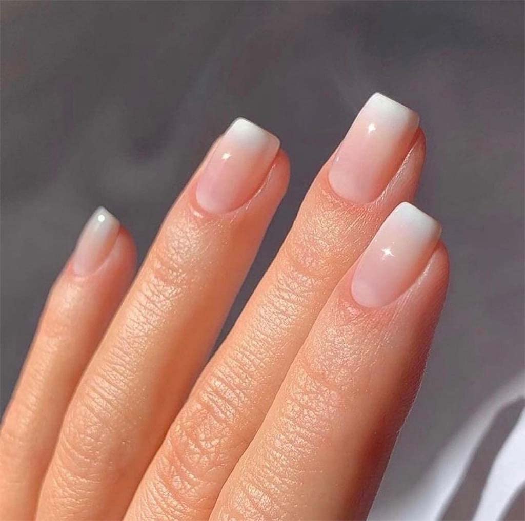 square french tip nails