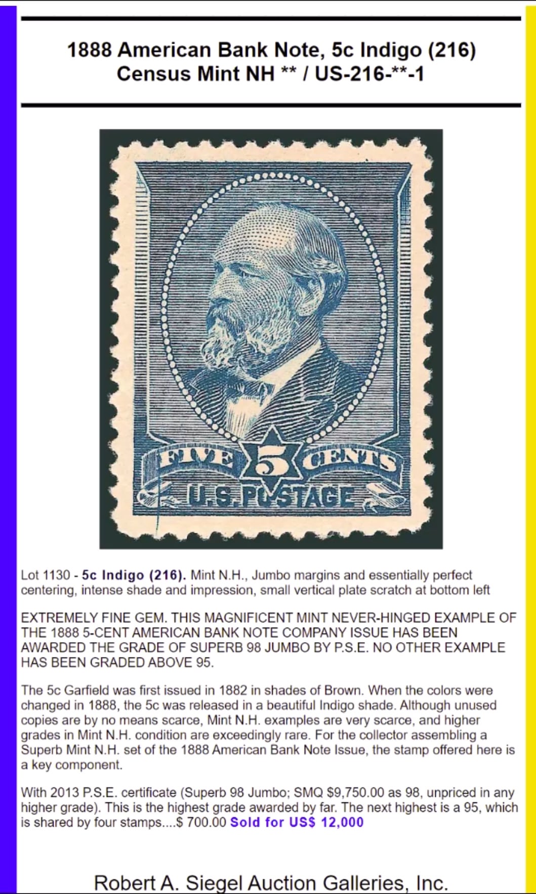 stamp auction network