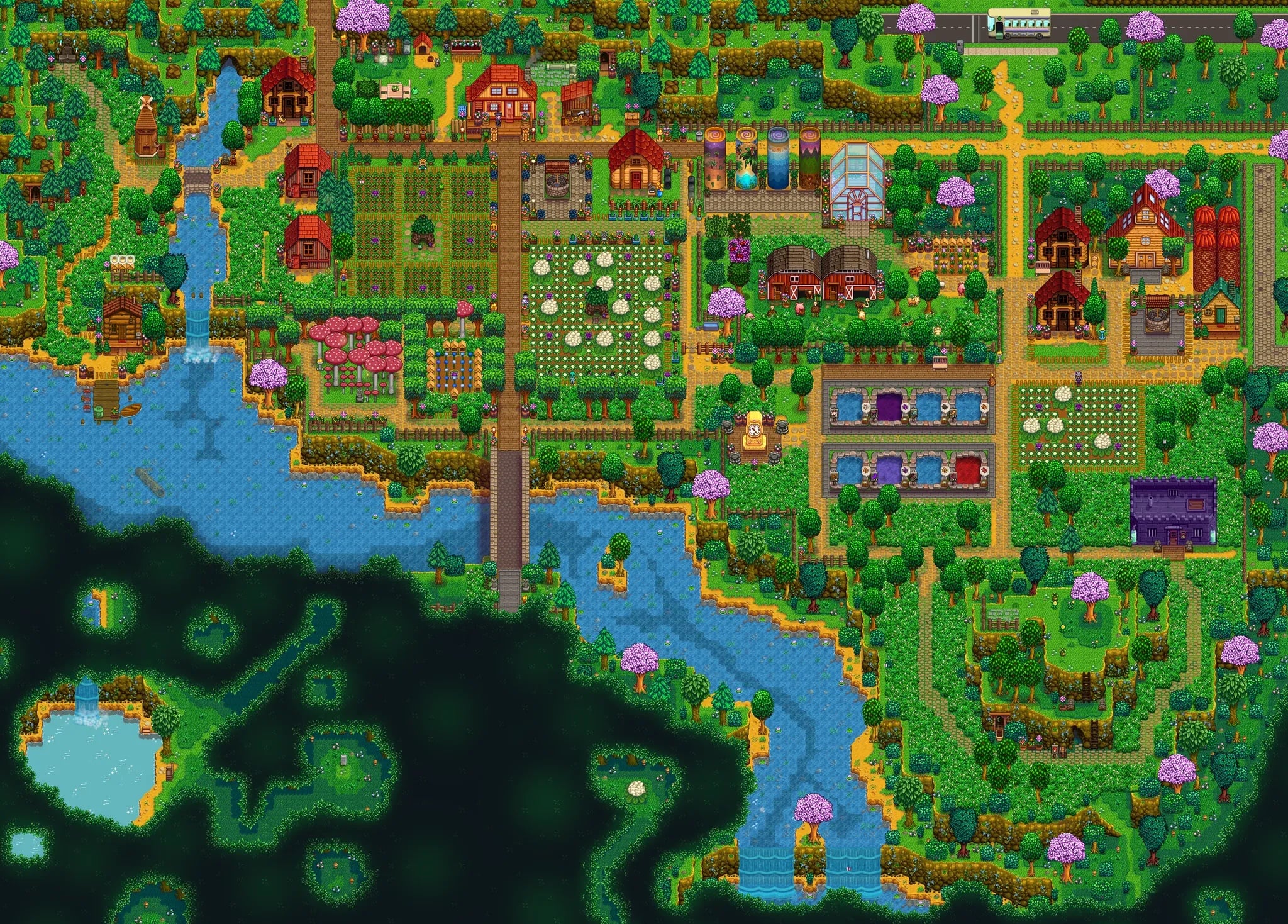 stardew valley expanded farm layout ideas