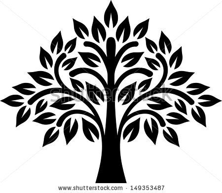 stencil tree design