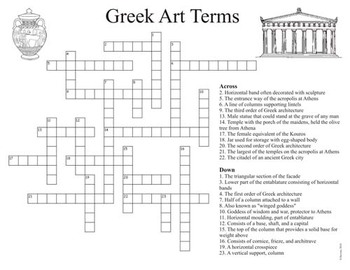 style of greek column crossword clue