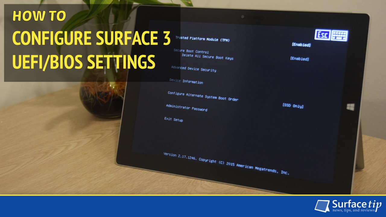 surface bios key