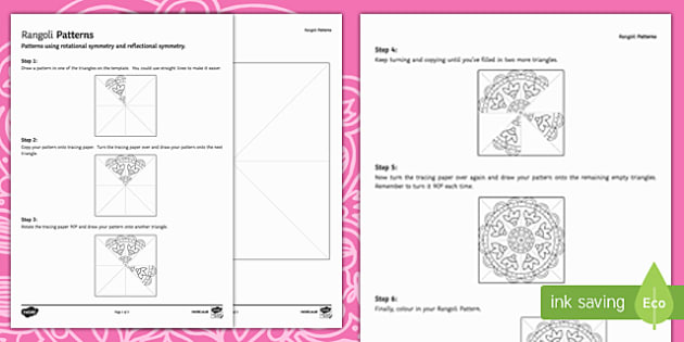 symmetry rangoli patterns